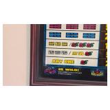 Cool millions framed slot machine glass