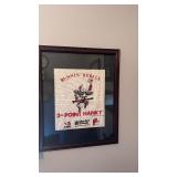 Runnin rebels framed 3 point hanky Las Vegas Nevada