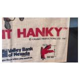 Runnin rebels framed 3 point hanky Las Vegas Nevada