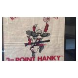 Runnin rebels framed 3 point hanky Las Vegas Nevada