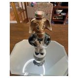 Vintage Jim Beam Republican Elephant and Democrat Donkey Whiskey Decanters.