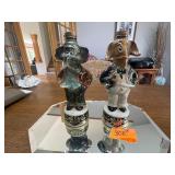 Vintage Jim Beam Republican Elephant and Democrat Donkey Whiskey Decanters.