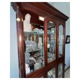 Lighted Curio Cabinet with 5 glass shelves