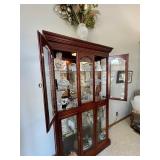 Lighted Curio Cabinet with 5 glass shelves