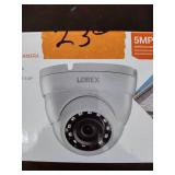 Lorex 5MP super HD dome security camera with color night vision and ring Poe adapter