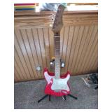 Rondo Red Guitar with Stand