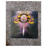 4 Vintage Records: Black Sabbath Heaven and Hell, Toto, Eric Clapton Another Ticket & The Rockets No Ballads.