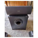 Aiwa 5 speakers and amp