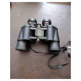 Bushnell binoculars, Olympus 35 RC camera, minolta x-700 camera with bag