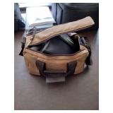 Bushnell binoculars, Olympus 35 RC camera, minolta x-700 camera with bag