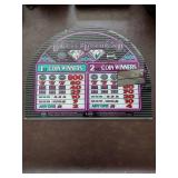 Double diamond rounded glass 20” x 15”