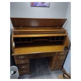 Vintage 1950 Roll Top Desk