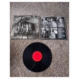 3 records: Aerosmith night in the ruts, jailbreak thin Lizzy, and Pete Townsend empty glass