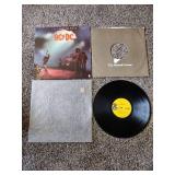 3 Vintage AC/DC Albums: Let there Be Rock, High Voltage and Highway to Hell