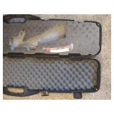 Thompson hard case gun case, Plano hard case gun case, and Thompson Chicago typewriter hard case gun case