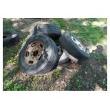 4 - Firestone Transforce AT Tires on 8 Bolt Chevy Rims