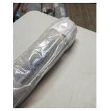 Adirondack Ivory/Slate 6 ft. x 6 ft. Round Distressed Border Area Rug