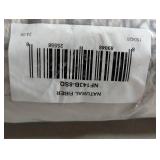 Natural Fiber Marble/Linen 8 ft. x 8 ft. Square Border Area Rug