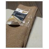 Beige White 8 x 10 Border Indoor/Outdoor Area Rug