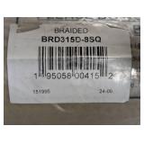 Braided Beige/Tan 8 ft. x 8 ft. Solid Color Gradient Square Area Rug