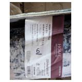 Adare Blue 7 ft. x 9 ft. Painterly Polyester Area Rug