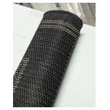 Black/Brown 5 x 7 Border Indoor/Outdoor Area Rug