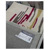 Rodeo Drive Ivory/Red 2 ft. x 8 ft. Abstract Runner Rug