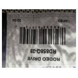 Rodeo Drive Ivory/Red 2 ft. x 8 ft. Abstract Runner Rug