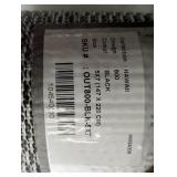 Hawaii Black/Grey 5 ft. x 7 ft. Bordered Indoor/Outdoor Area Rug