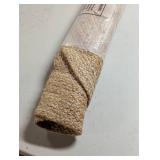 Natural Fiber Beige 5 ft. x 5 ft. Round Border Area Rug