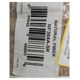 Natural Fiber Beige 5 ft. x 5 ft. Round Border Area Rug