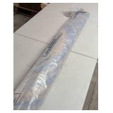 Cape Cod Blue/Natural 5 ft. x 5 ft. Round Distressed Striped Area Rug