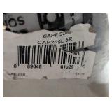 Cape Cod Blue/Natural 5 ft. x 5 ft. Round Distressed Striped Area Rug