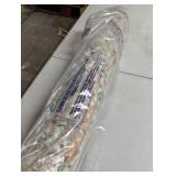 Cape Cod Beige/Multi 5 ft. x 5 ft. Round Border Area Rug