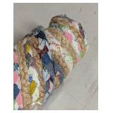 Cape Cod Beige/Multi 5 ft. x 5 ft. Round Border Area Rug