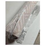 Jordan High-Low Pile Art Deco Geometric Beige 5 ft. x 8 ft. Indoor/Outdoor Area Rug