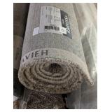 Abstract Ivory/Gray 5 ft. x 8 ft. Geometric Striped Area Rug