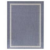 Amberview Blue 5 ft. x 7 ft. Border Indoor/Outdoor Area Rug