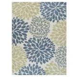 California Tropical Olive 5 ft. x 7 ft. Tropical Indoor Outdoor Area Rug