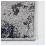 Adirondack Navy/Gray 5 ft. x 8 ft. Distressed Abstract Area Rug