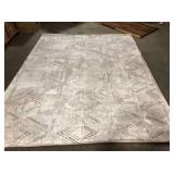 Bazaar Zen Cream 8 ft. x 10 ft. Abstract Area Rug