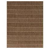 Natural Stripes Brown 8 ft. x 10 ft. Striped Indoor/Outdoor Area Rug