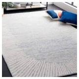 Abstract Blue/Ivory 6 ft. x 9 ft. Marle Eclectic Area Rug