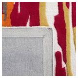 Rodeo Drive Ivory/Red 2 ft. x 8 ft. Abstract Runner Rug