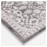 Skyline Gray 6 ft. x 9 ft. Floral Area Rug