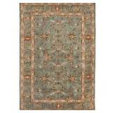 Heritage Blue/Blue 4 ft. x 6 ft. Border Area Rug