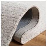 Abstract Ivory/Beige 8 ft. x 10 ft. Solid Area Rug