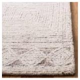 Abstract Ivory/Gray 5 ft. x 8 ft. Geometric Striped Area Rug
