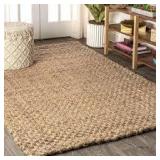 Raleigh Jute Boucle Natural 6 ft. x 9 ft. Area Rug