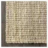Hiro Hand Woven Chunky Jute Ivory 6 ft. x 9 ft. Area Rug